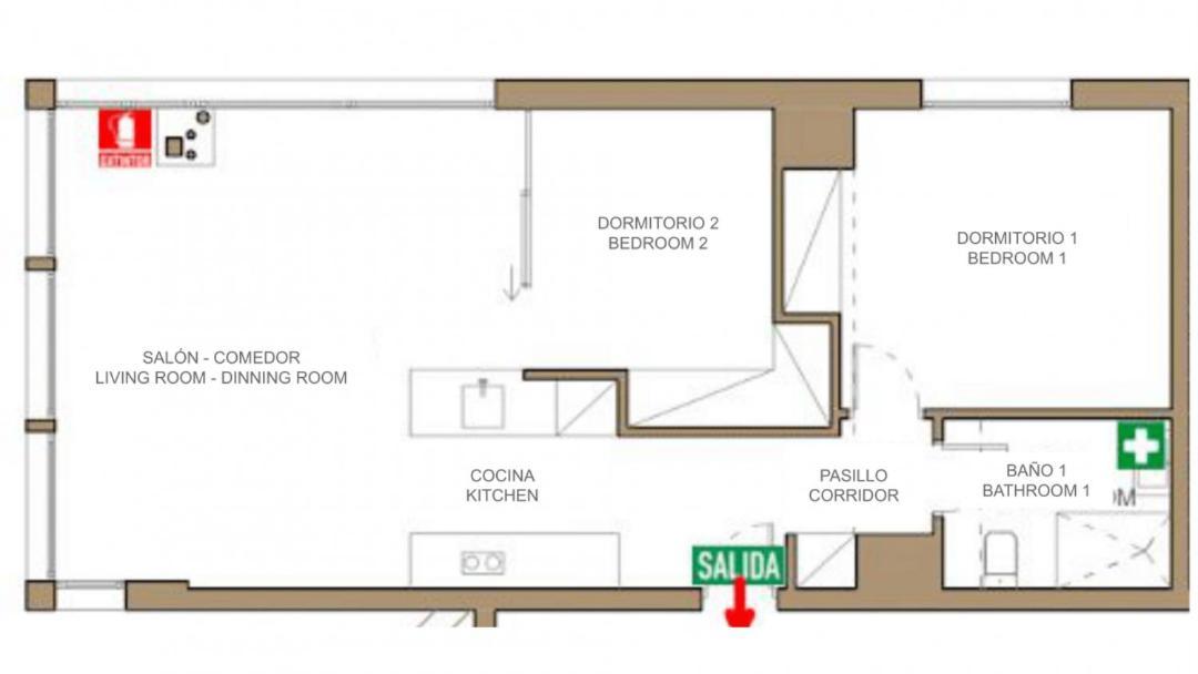 2 Bedrooms 1 Bathroom Furnished - Justicia - Incredible Views - Mintystay Мадрид Экстерьер фото